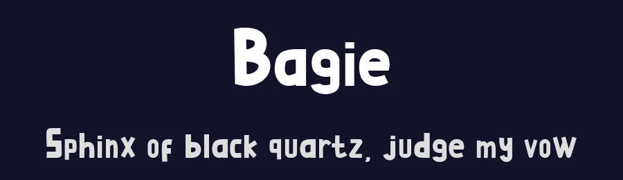 Bagie by Kong Font — Decorative Font — thumbnail 2