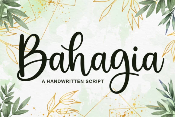 Bahagia Font by Fallengraphic by Fallengraphic — Script Handwritten Font