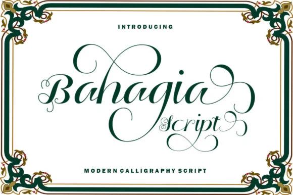 Bahagia Script Font by Shape Studio — Script Handwritten Font