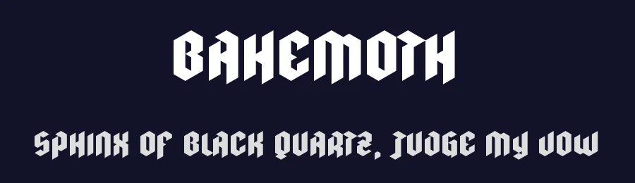 Bahemoth by Jaycobs — Blackletter Font — thumbnail 2