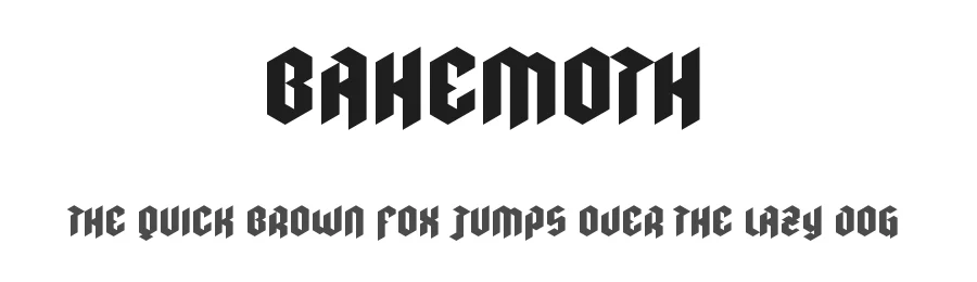Bahemoth by Jaycobs — Blackletter Font