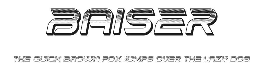 Baiser by Vladimir Nikolic — Display Font