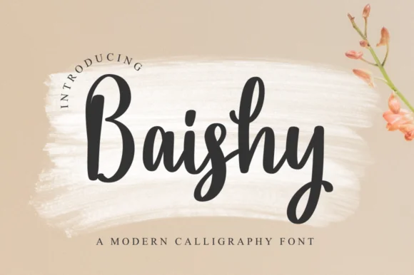 Baishy Font by kammaqsum — Script Handwritten Font