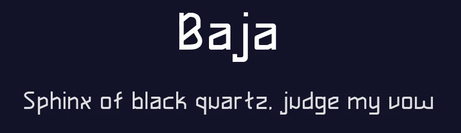Baja by Wiran Toni — Sans Serif Font — thumbnail 2