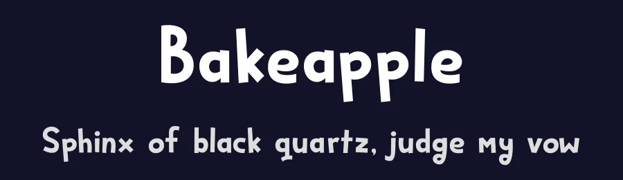 Bakeapple by Hanoded — Decorative Font — thumbnail 2