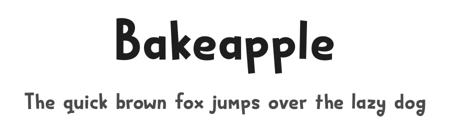Bakeapple by Hanoded — Decorative Font