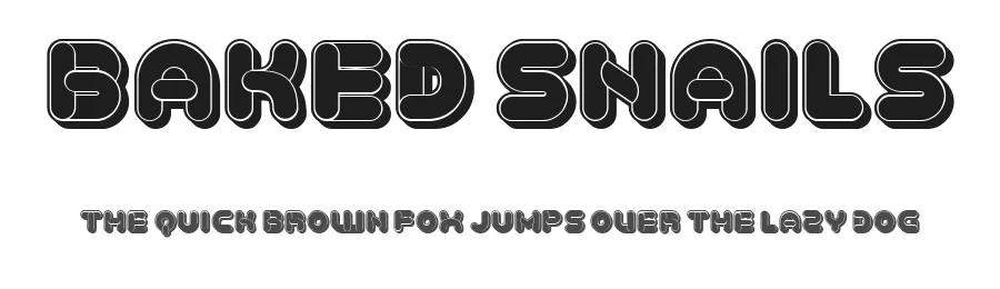 Baked Snails by Vladimir Nikolic — Decorative Font