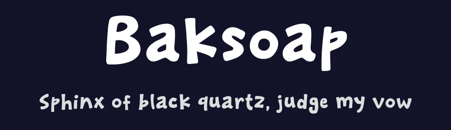 Baksoap by Khurasan — Decorative Font — thumbnail 2