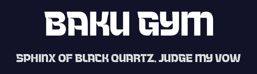 Baku Gym by Nirmana Visual — Decorative Font — thumbnail 2