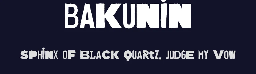 Bakunin by Doğukan Karapınar — Decorative Font — thumbnail 2