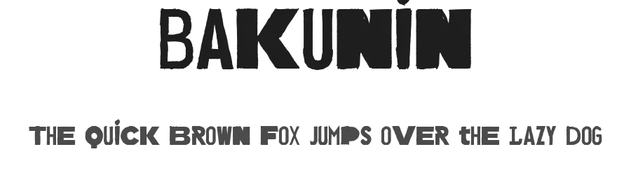 Bakunin by Doğukan Karapınar — Decorative Font