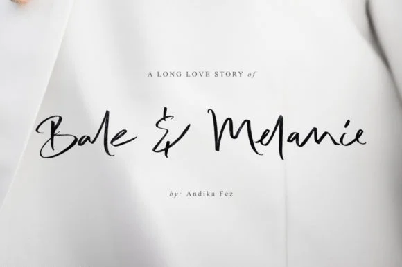 Bale & Melanie Font by andikafez β Script Handwritten Font