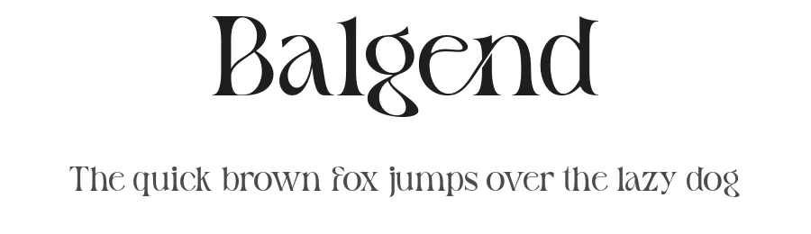 Balgend by Typebae Foundry — Serif Font