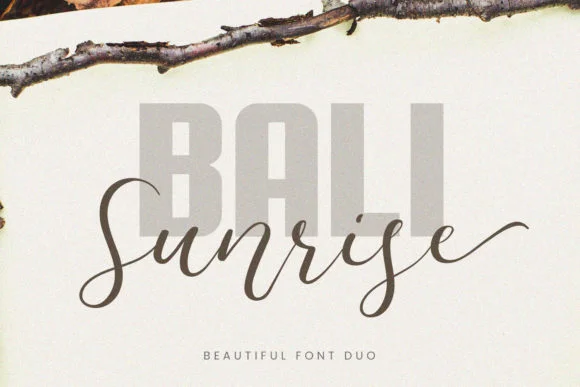 Bali Sunrise Font by Auratype β Script Handwritten Font