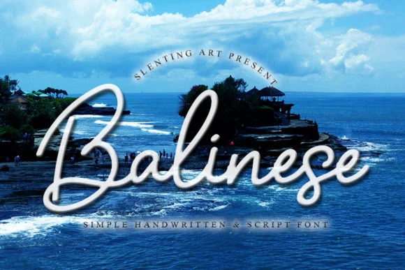 Balinese Font by Slenting Art — Script Handwritten Font
