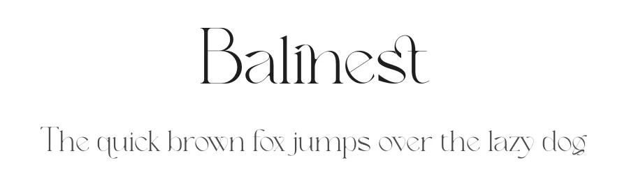 Balinest by Penatic Studio — Decorative Font