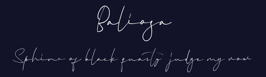Baliosa by InspiraType — Script Handwritten Font — thumbnail 2