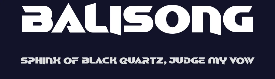 Balisong by EyeCone — Display Font — thumbnail 2