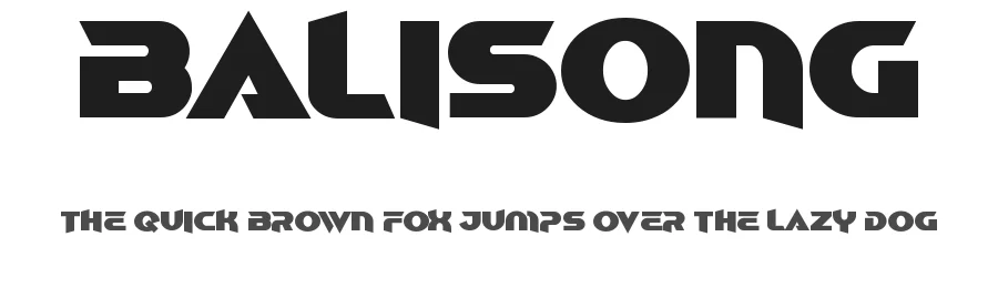 Balisong by EyeCone — Display Font