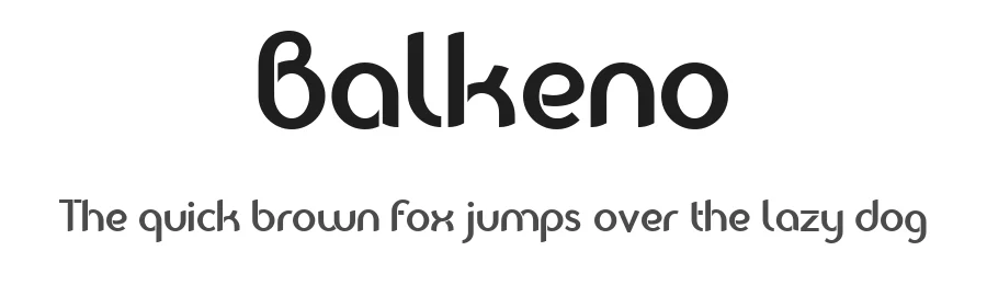 Balkeno by Benoît Sjöholm — Sans Serif Font