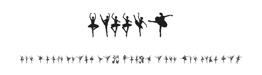 Ballet by Woodcutter — Dingbats Font