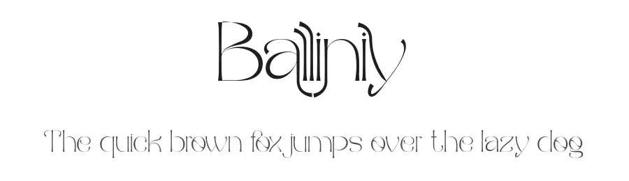 Balliniy by Muksal Creative — Sans Serif Font