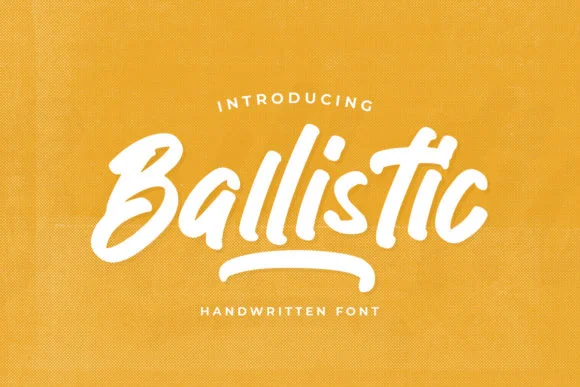 Ballistic Font by Rillatype by Rillatype — Script Handwritten Font