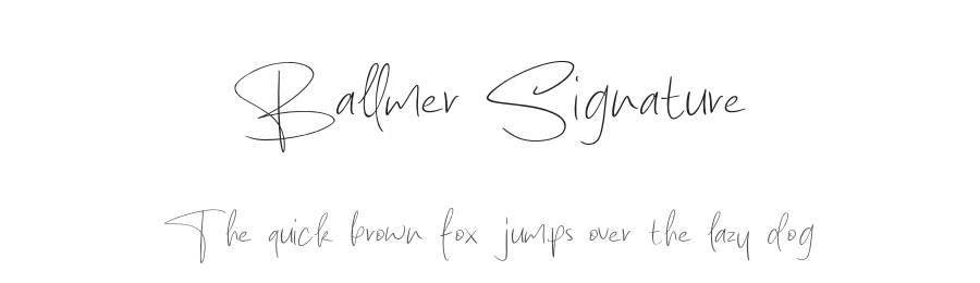Ballmer Signature
