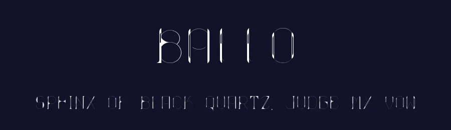 Ballo by Arielle Peacock — Decorative Font — thumbnail 2