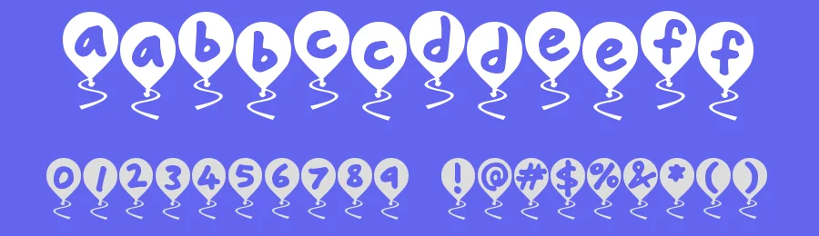 Balloon Floats by Hawtpixel — Decorative Font — thumbnail 3