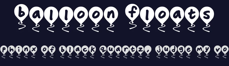 Balloon Floats by Hawtpixel — Decorative Font — thumbnail 2