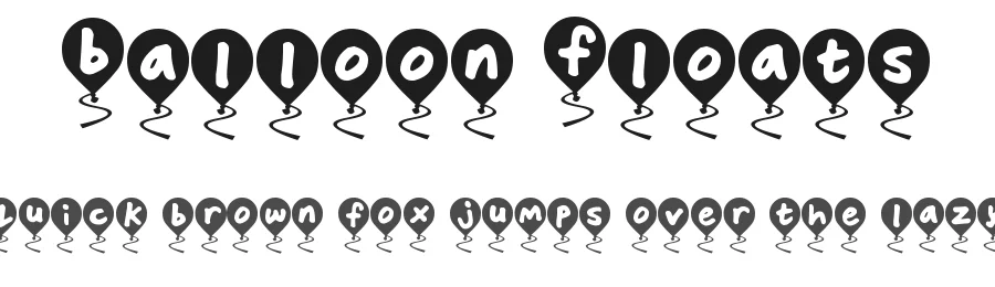 Balloon Floats by Hawtpixel — Decorative Font