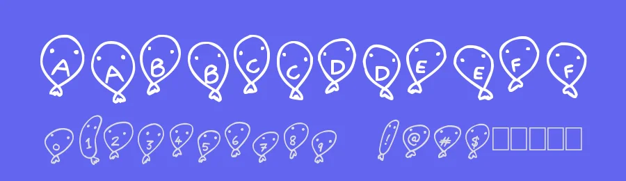 Balloon Friends by Hawtpixel — Decorative Font — thumbnail 3