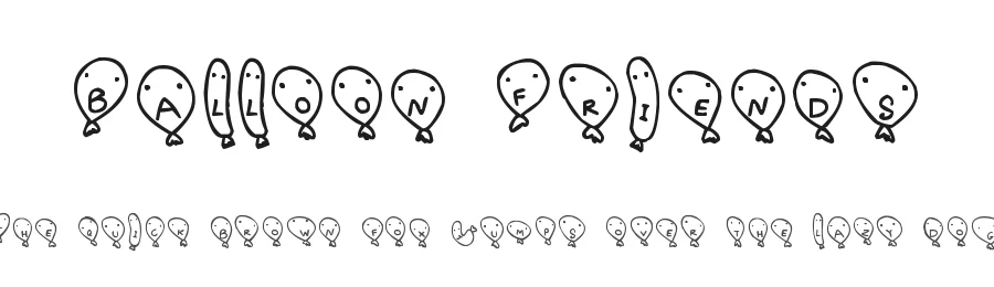 Balloon Friends by Hawtpixel β Decorative Font