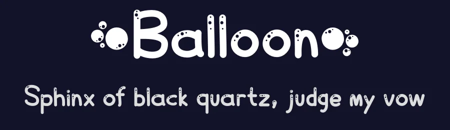 Balloon by Fillo Graphic — Decorative Font — thumbnail 2