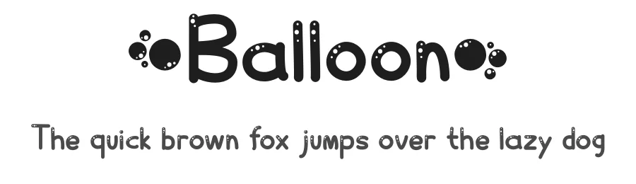 Balloon by Fillo Graphic — Decorative Font