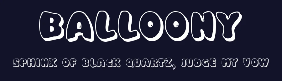 Balloony by Digital Typeface Studio — Decorative Font — thumbnail 2