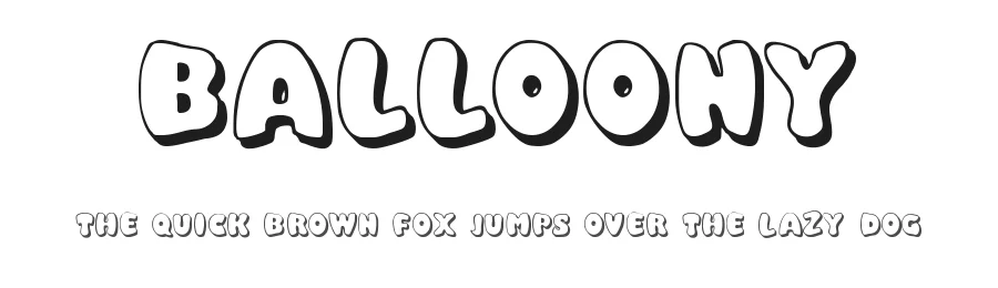 Balloony by Digital Typeface Studio — Decorative Font