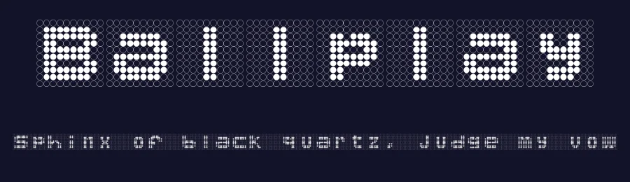 Ballplay by Fabio Viola — Display Font — thumbnail 2