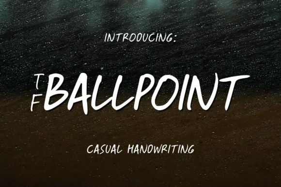 Ballpoint Font by Fontdation β Script Handwritten Font