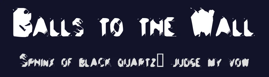 Balls to the Wall by Toxic Type — Decorative Font — thumbnail 2