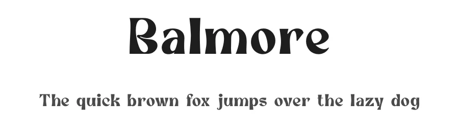 Balmore by Sronstudio β Decorative Font