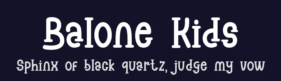 Balone Kids by GFR Creative — Decorative Font — thumbnail 2