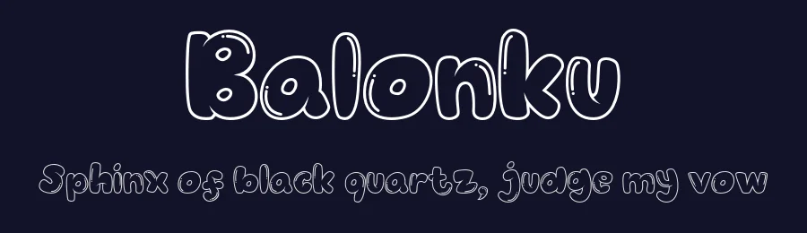 Balonku by Vable Studio — Decorative Font — thumbnail 2