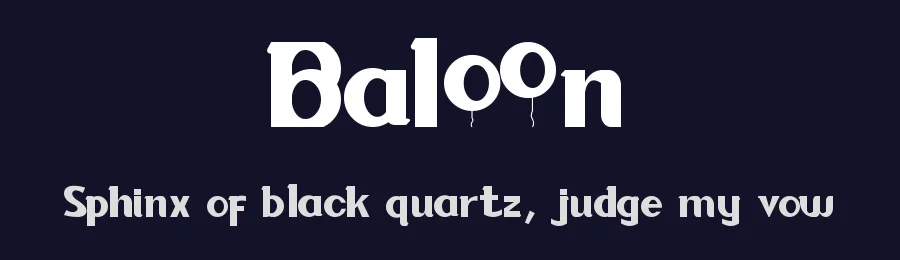 Baloon by Jujun Gag — Decorative Font — thumbnail 2