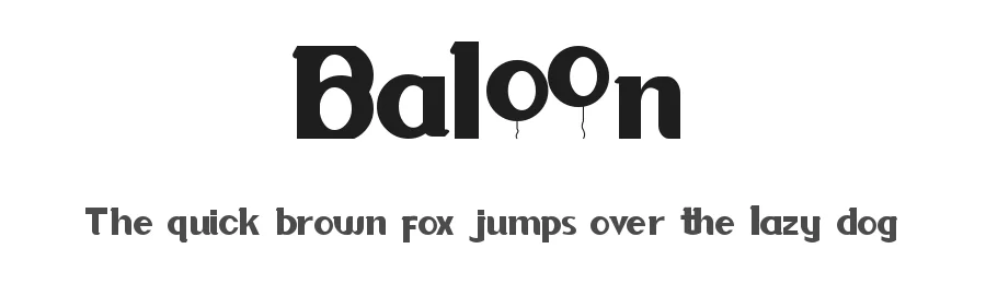 Baloon by Jujun Gag — Decorative Font