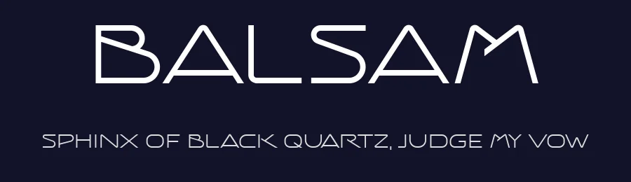 Balsam by Vladimir Nikolic — Sans Serif Font — thumbnail 2