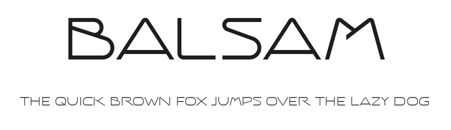 Balsam by Vladimir Nikolic — Sans Serif Font