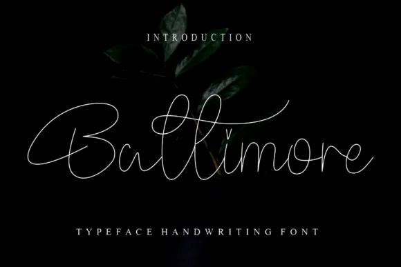Baltimore Font by Roronoa zoro.S.P.D by Roronoa zoro.S.P.D — Script Handwritten Font