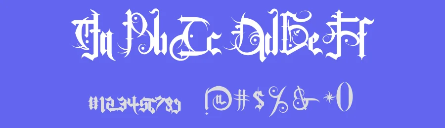 Baltimore Goth by Lanark — Blackletter Font — thumbnail 3